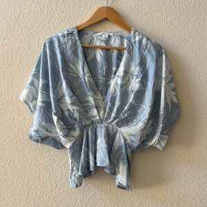 O'Neil Floral Top Cinched Waist